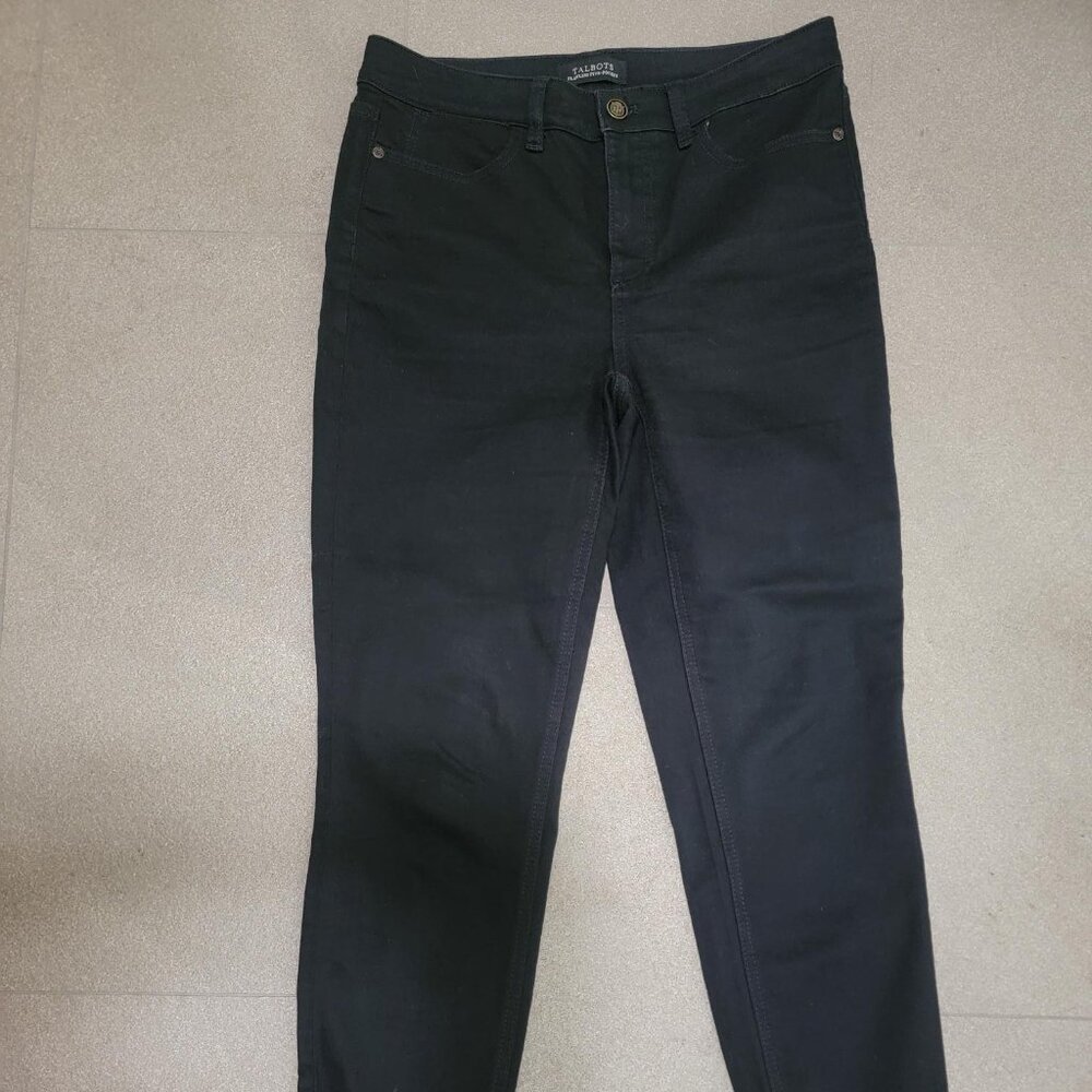 Talbots Flawless 5-Pocket Black Stretch Denim Jeggings Jeans Size 6